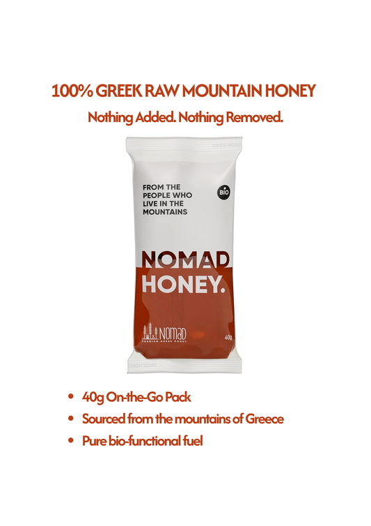 Nomad Organic Greek Fir Honey Sachet 40g (4/8/12 Pack)