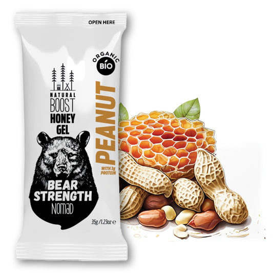 Nomad Peanut Honey Energy Gel (3g Protein) - 12/ 24 Gels