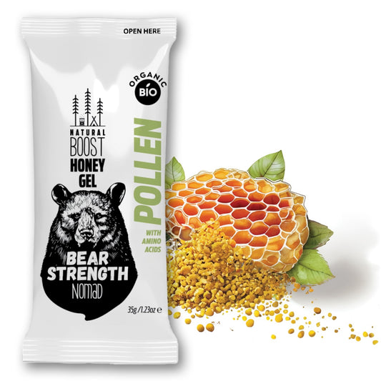 Nomad Honey Energy Gel with Amino Acids (Pollen) - 12/ 24 Gels