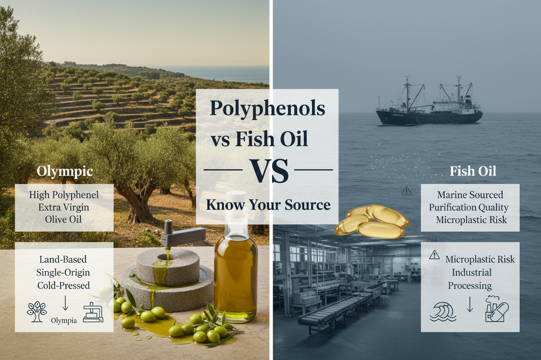 High Polyphenol Olive Oil vs Fish Oil: Why They Are Not the Same