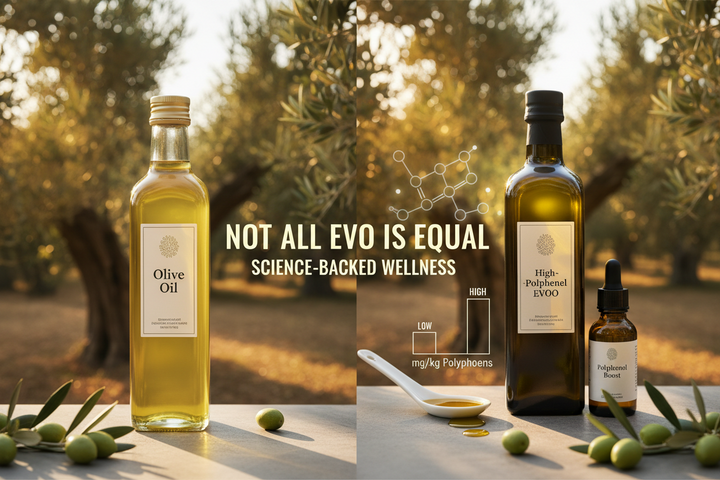 High Polyphenol EVOO vs Regular Extra Virgin Olive Oil