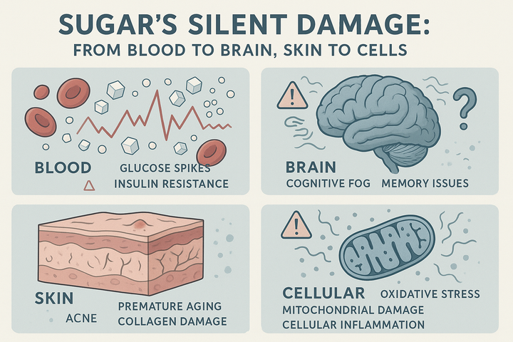 Sugar’s Silent Damage: From Blood to Brain, Skin to Cells