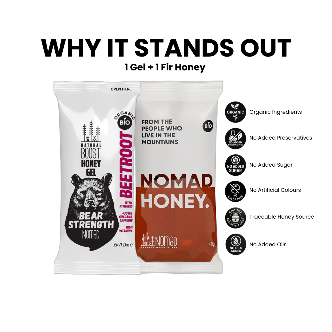 Nomad Beetroot Energy Gel + Fir Honey Pack
