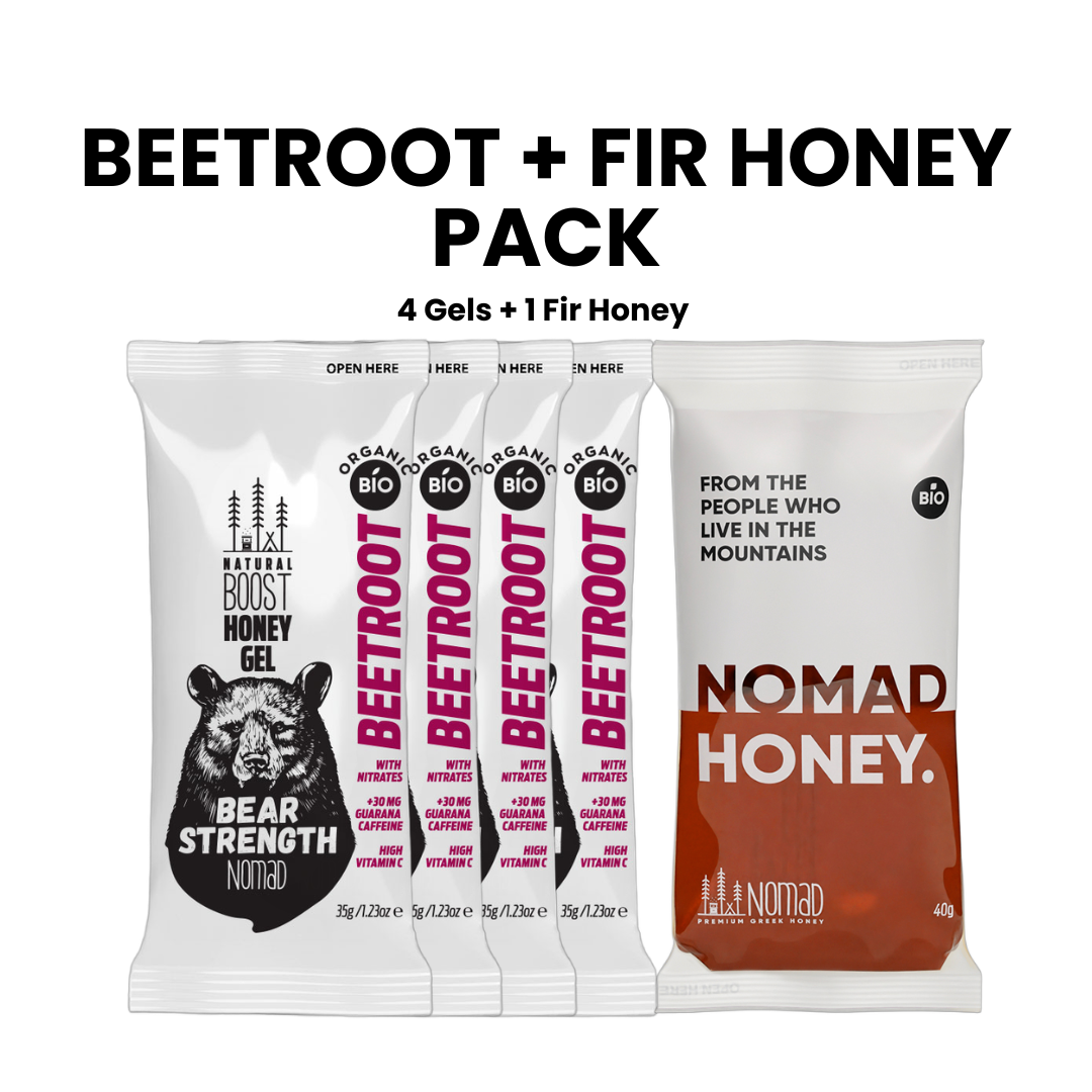 Nomad Honey Energy Gel Starter Kit — 5-Gel Trial Pack (4+1), Find Your Endurance Fuel Flavour