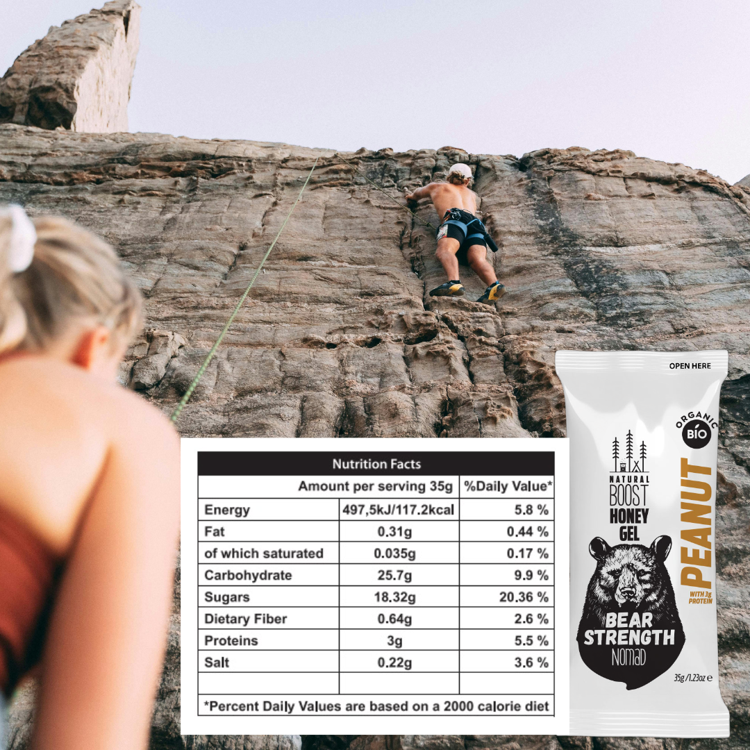 Nomad Peanut Honey Energy Gel (3g Protein) - 12/ 24 Gels