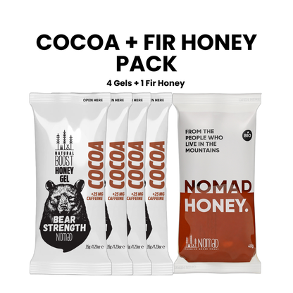 Nomad Honey Energy Gel Starter Kit — 5-Gel Trial Pack (4+1), Find Your Endurance Fuel Flavour