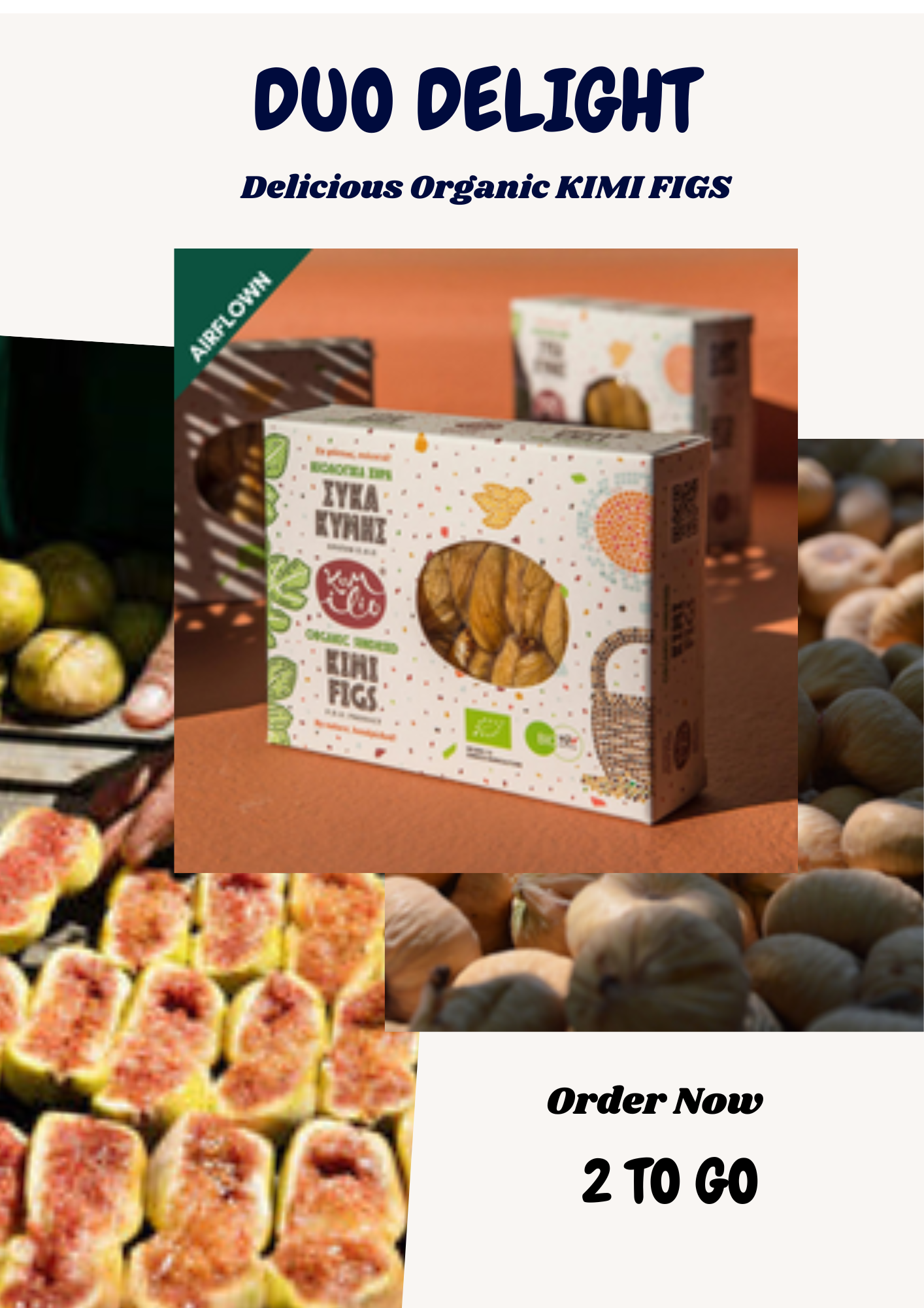 Kimi Organic Greek Figs (High Fiber Snack)