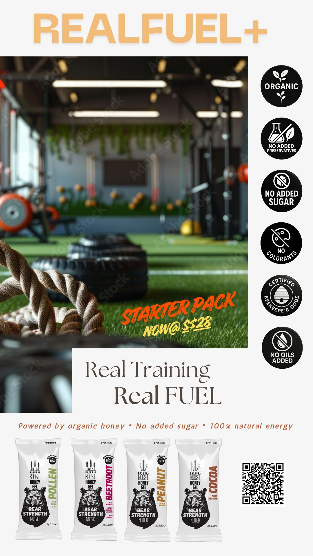 Nomad Honey Energy Gel Starter Pack (Fixed Flavour)