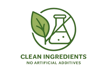 Clean Ingredients – No artificial additives icon