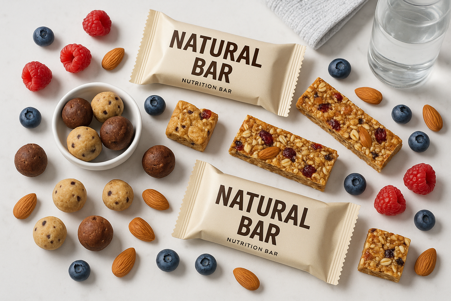 put label on the package of the bar as natural bar 